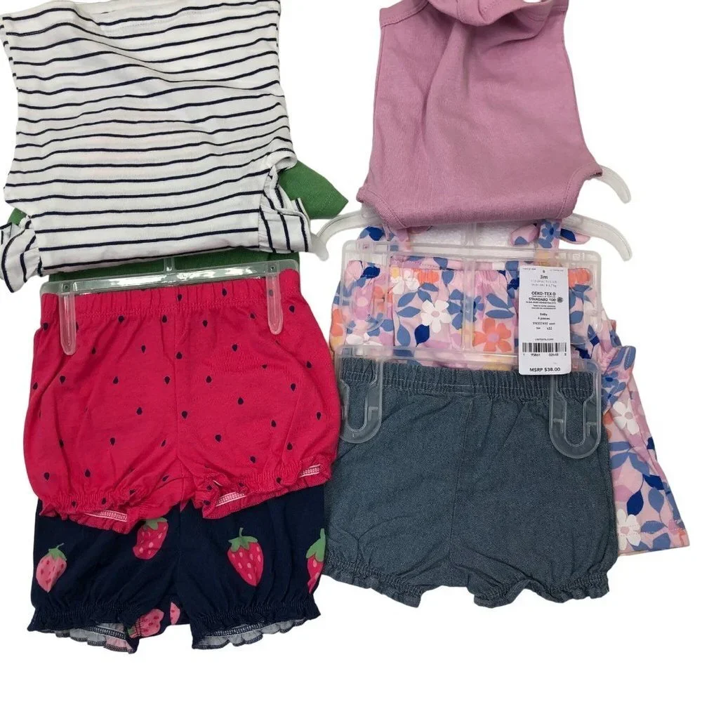 CARTER'S GIRLS‎ 3 MOS 8 PIECES OUTFIT NEW WITH TAG - Picture 2 of 8